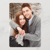 赤面金ゴールド結婚紙吹雪の写真の保存日付 セーブザデート (裏面)