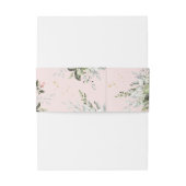 赤面金ゴールド緑色多肉質ダスティブルー結婚ズ 招待状ベリーバンド (裏面例)