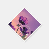 赤面金ゴールド緑色多肉質ダスティブルー結婚ズN スタンダードカクテルナプキン (角)