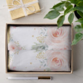 赤面金ゴールド象女の子ベビーシャワーの好意 薄葉紙 (ギフト)