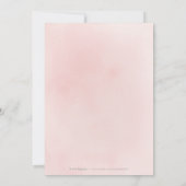 赤面金ゴールド金箔の植物優雅な結婚式 招待状 (裏面)