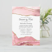 赤面金ゴールド集計ブライダルシャワー別郵便 招待状 (スタンド正面)