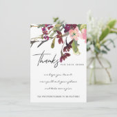 赤面金ゴールドMARSALAフローラ企業のロゴ サンキューカード (スタンド正面)