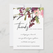 赤面金ゴールドMARSALAフローラ企業のロゴ サンキューカード (正面)