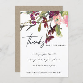 赤面金ゴールドMARSALAフローラ企業のロゴ サンキューカード