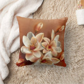 赤面銅3 Dマグノリア花 クッション (ブランケット)