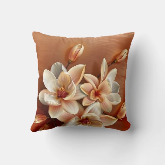 赤面銅3 Dマグノリア花 クッション (裏面)