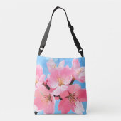 赤面開花さくらんぼ花 クロスボディバッグ (裏面)