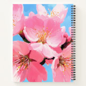 赤面開花さくらんぼ花 ノートブック (裏面)