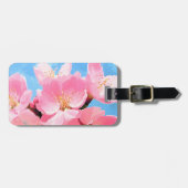 赤面開花さくらんぼ花 ラゲッジタグ (正面横)