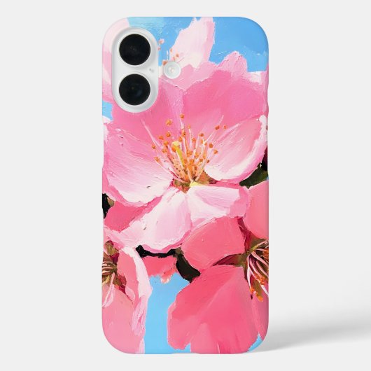 赤面開花さくらんぼ花 Case-Mate iPhoneケース (裏面)