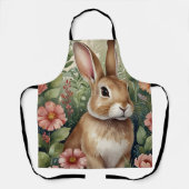 赤面開花とバニードリームズオールオーバープリントエプロン エプロン (正面)