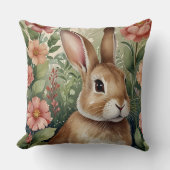 赤面開花とバニー クッション (正面)