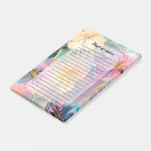 赤面開花エキゾチック離れな花 ポストイット (アングル)