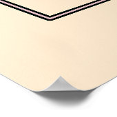 赤面開花モダンロータスウォールアート ポスター (角)