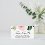 赤面開花結婚のWebサイト挿入カード エンクロージャーカード (スタンド正面)