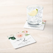 赤面開花結婚ズコースター スクエアペーパーコースター (インサイチュ)