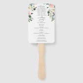 赤面開花結婚式 プログラムファンタイムライン ハンドファン (裏面)