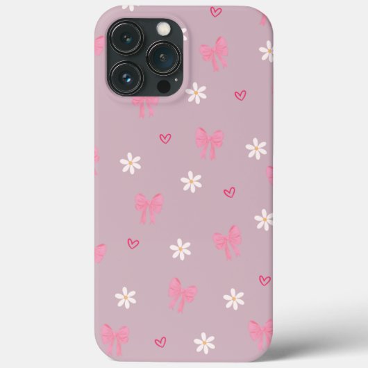 赤面開花 – かわいいピンクのフローラ電話ケース Case-Mate iPhoneケース (裏面)
