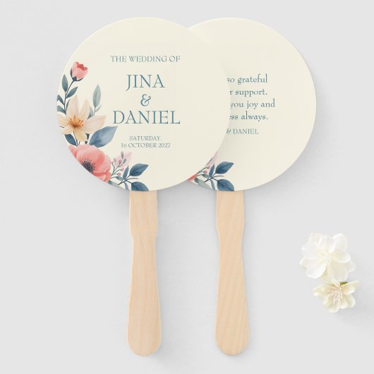 赤面開花 ハンドファン (正面&裏面)