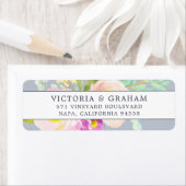 赤面開花 |フローラ差出人住所 ラベル (インサイチュ)