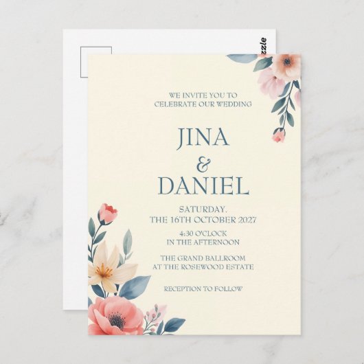 赤面開花 ポストカード (正面/裏面)