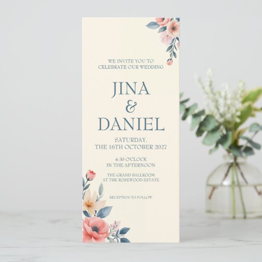 赤面開花 招待状 (スタンド正面)