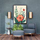 赤面開花:桃の花と離れプリント フォトプリント