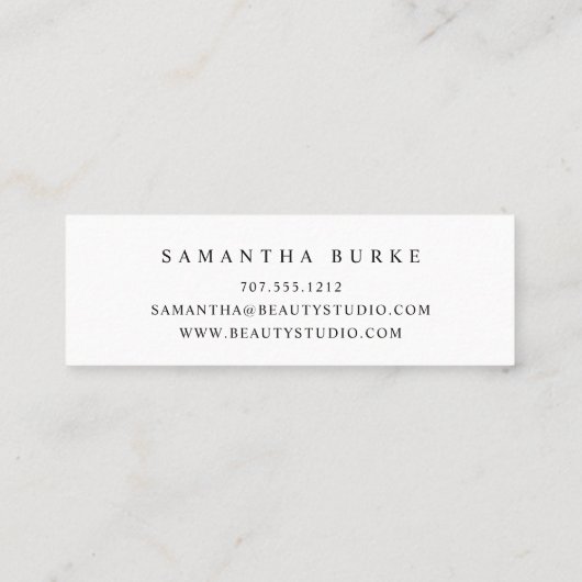 赤面雨 スキニー名刺 (裏面)