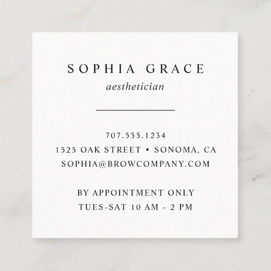 赤面雨 スクエア名刺 (裏面)