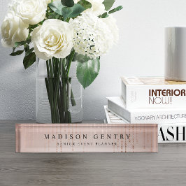 赤面雨 デスクネームプレート