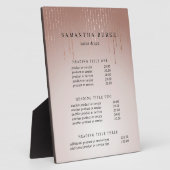 赤面雨 |価格とサービスの表示 フォトプラーク (側面)