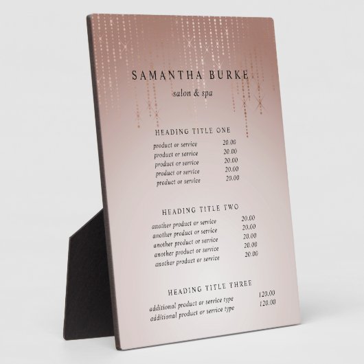 赤面雨 |価格とサービスの表示 フォトプラーク (側面)