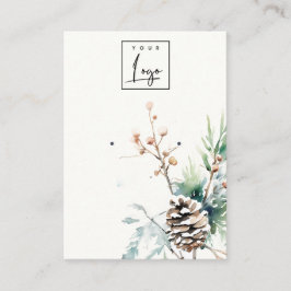 赤面雪の冬の果実のロゴイヤリングスタッドホルダー 名刺