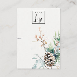 赤面雪の冬の果実のロゴネックレスホルダー 名刺