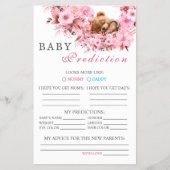 赤面魅力的テディベア予測シート チラシ (正面)