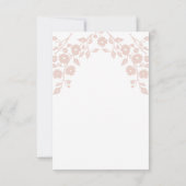 赤面魅力的フォーク花フローラQRコード 出欠カード (裏面)