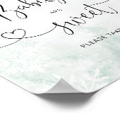 赤面鹿ピンクの雪片ベビーは甘いポスター ポスター (角)