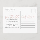 赤面2枚 |日付の保存 インビテーションポストカード (裏面)