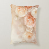 赤面3 D水彩バラ アクセントクッション (裏面(縦))