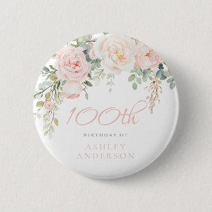 赤面&アイボリーフローラ100th誕生日パーティー 缶バッジ