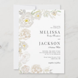 赤面&クリームウォーターバラクラシックズ結婚ズ 招待状