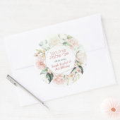 赤面&グリーン春ユダヤ人ヘブラーチャッパディー ラウンドシール (封筒)