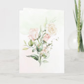 赤面&グリーン春ユダヤ教ヘブラーチャッパ 招待状 (裏面)