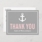 赤面&グレイ航海のサンキューポストカード ポストカード (正面/裏面)