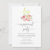 赤面&セージフローラ婚約パーティワインテイスティング 招待状 (正面)