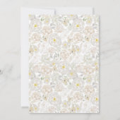 赤面&セージ水カラーバラ結婚式招待状 招待状 (裏面)