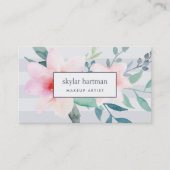 赤面&セージ水カラーフローラ 名刺 (正面)