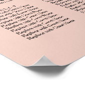 赤面、タイポグラフィウェディングレセプションシーティングチャート ポスター (角)