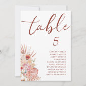 赤面&テラコッタボホフローラの葉結婚の (正面)